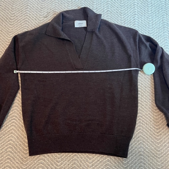 WILFRED Sz S Clara 100% Merino Wool Oversized Soft Long Sleeve Sweater Aritzia - Picture 11 of 12